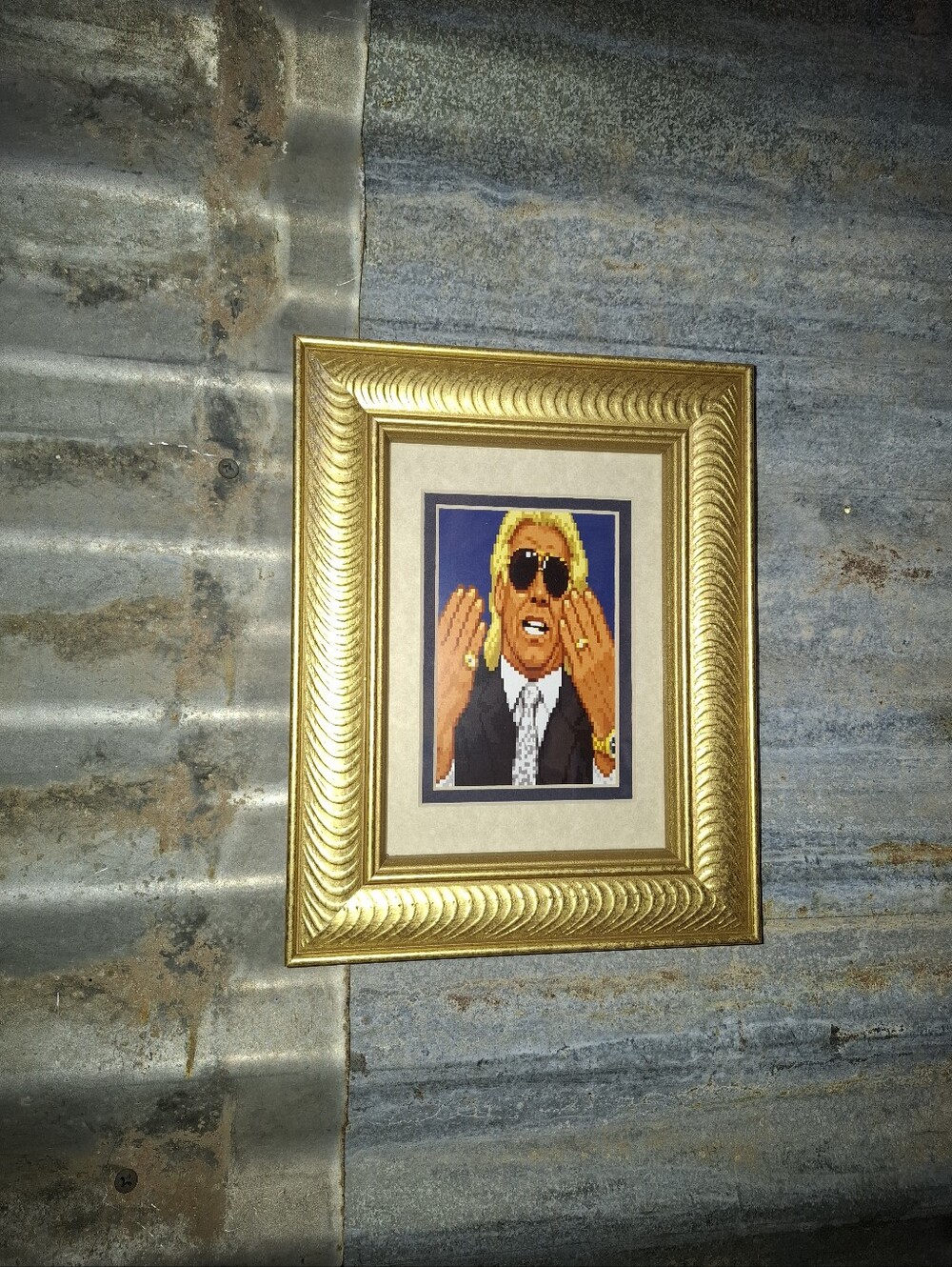 8 Bit Nature Boy Ric Flair Retro Wrestling Framed Art Print By Neon Nicho